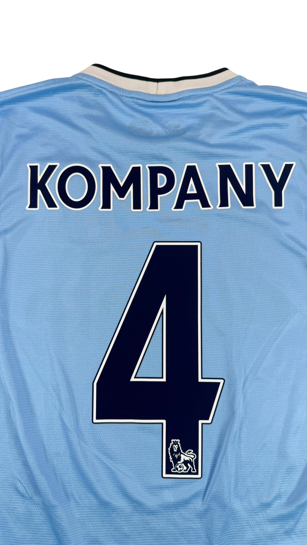 MANCHESTER CITY 2013/14 AWAY SHIRT - #4 KOMPANY (SIZE S)