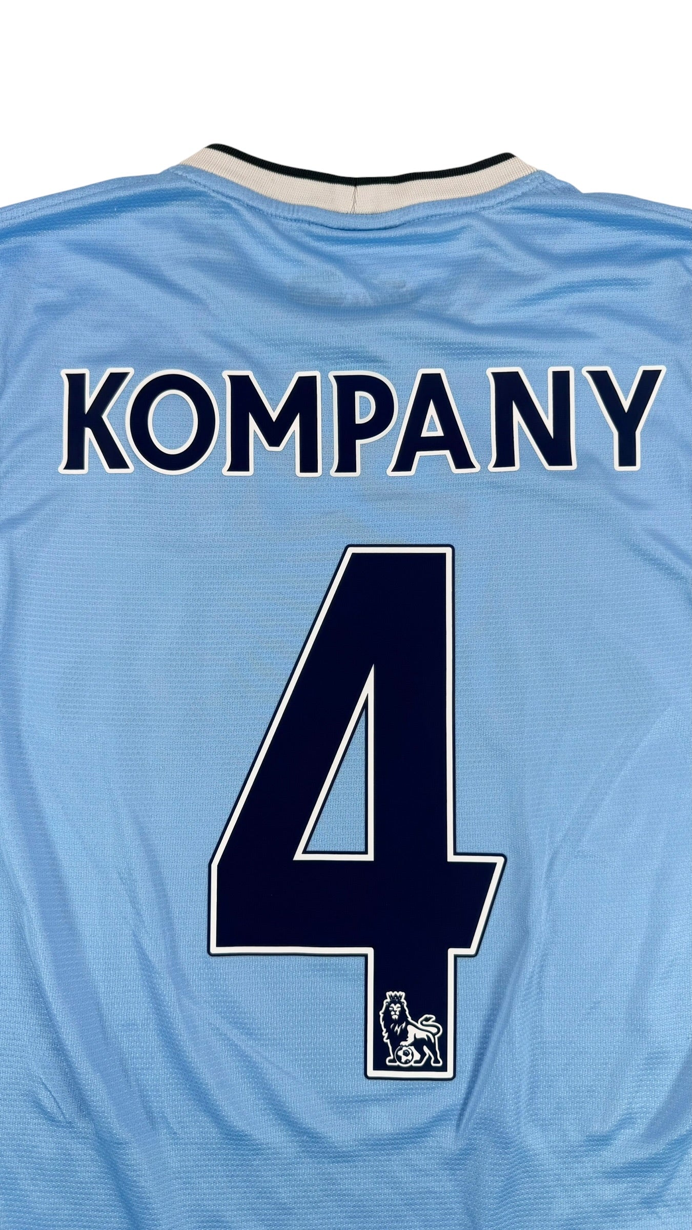 MANCHESTER CITY 2013/14 AWAY SHIRT - #4 KOMPANY (SIZE S)