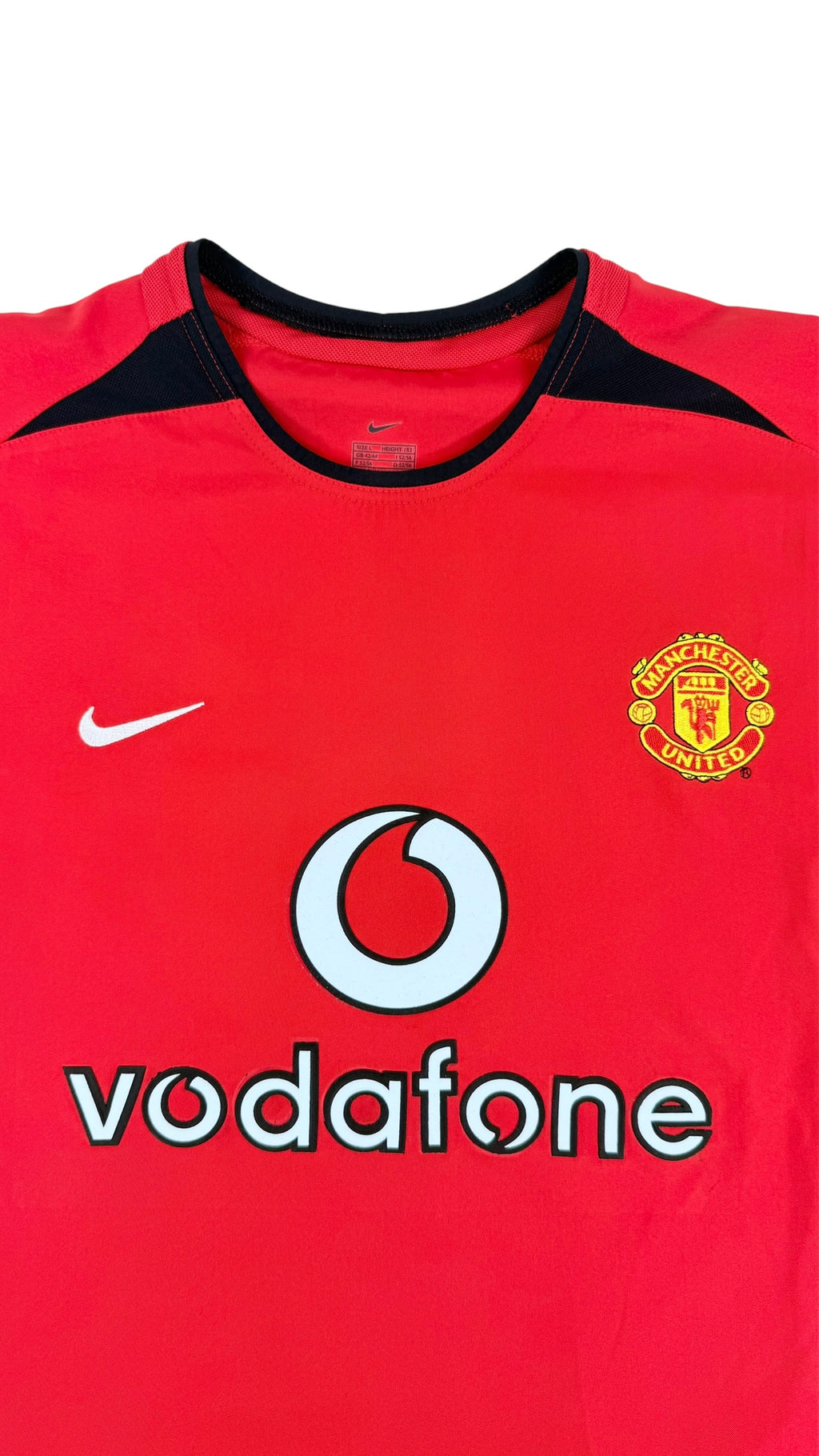 MANCHESTER UNITED 2002/04 HOME SHIRT - #7 RONALDO (SIZE L)