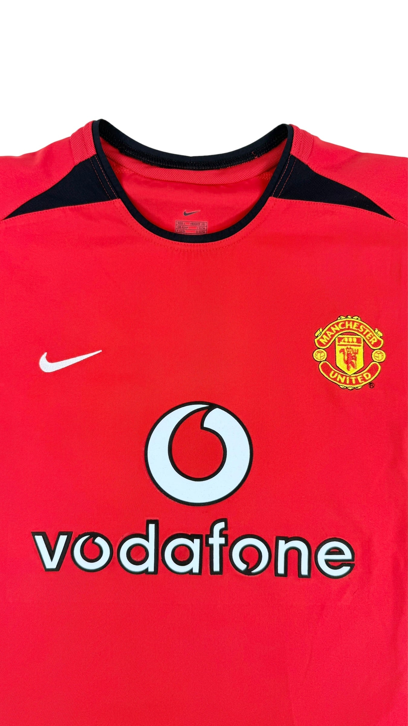MANCHESTER UNITED 2002/04 HOME SHIRT - #7 RONALDO (SIZE L)