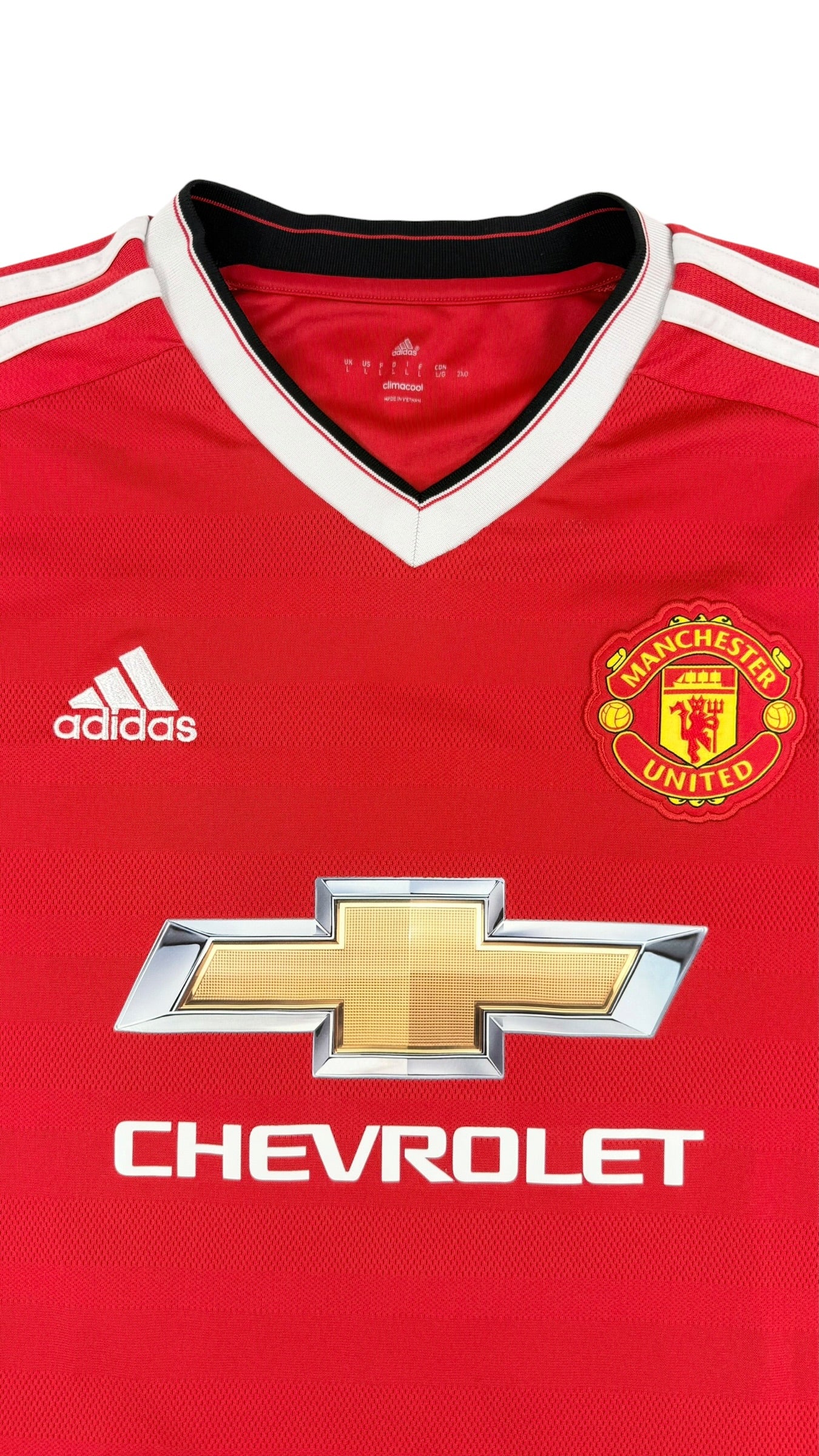 MANCHESTER UNITED 2015/16 HOME SHIRT - #11 JANUZAJ (SIZE L)