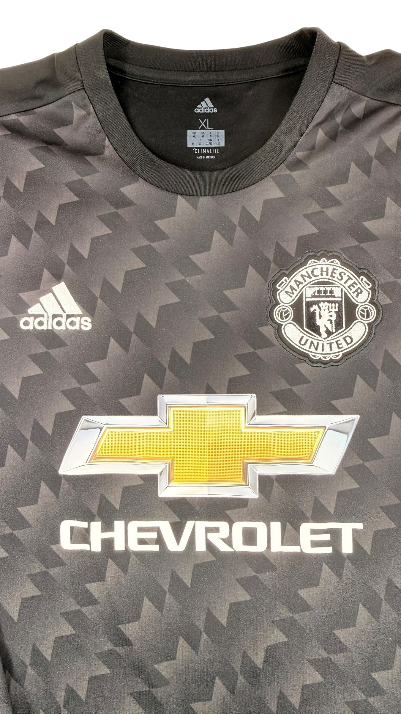 MANCHESTER UNITED 2017/18 AWAY SHIRT L/S - #9 LUKAKU (SIZE XL)