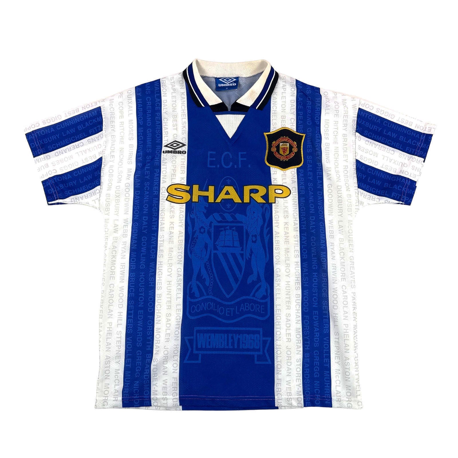 MANCHESTER UNITED 1994/95 THIRD SHIRT - #24 BECKHAM
