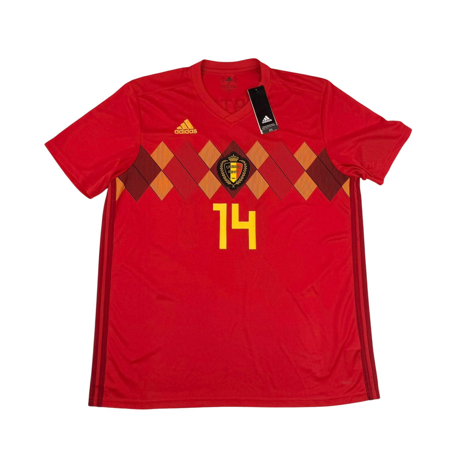BELGIUM 2018/19 HOME SHIRT - #14 MERTENS (SIZE XL) NWT