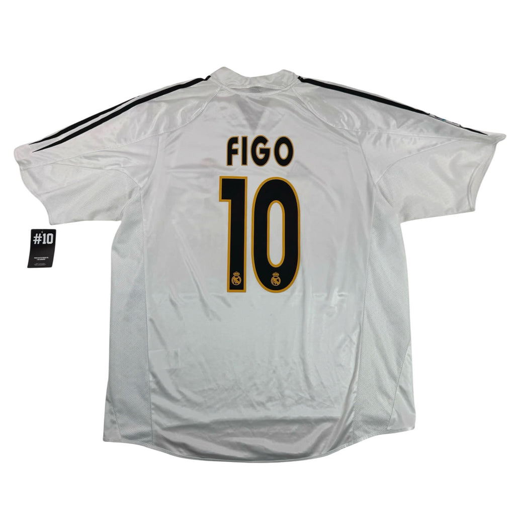 REAL MADRID 2004/05 HOME SHIRT - #10 FIGO (SIZE XL)
