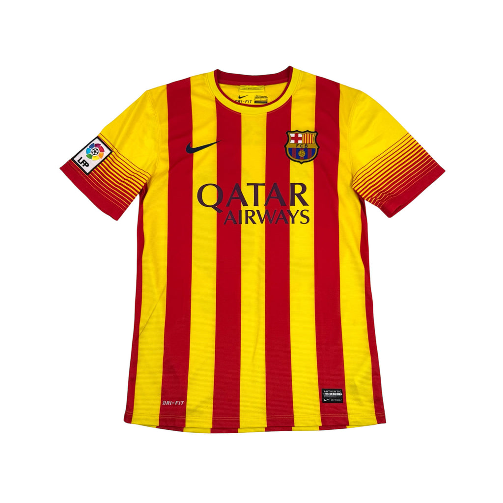 FC BARCELONA 2013/14 AWAY SHIRT - #10 MESSI (SIZE S)