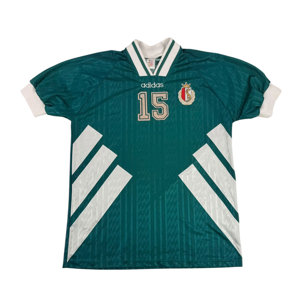STANDARD DE LIÈGE 1994/95 AWAY TRAINING SHIRT - WORN/ISSUED #15 (SIZE XL)