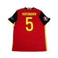 BELGIUM 2016/17 HOME SHIRT - #5 VERTONGHEN (SIZE XL)