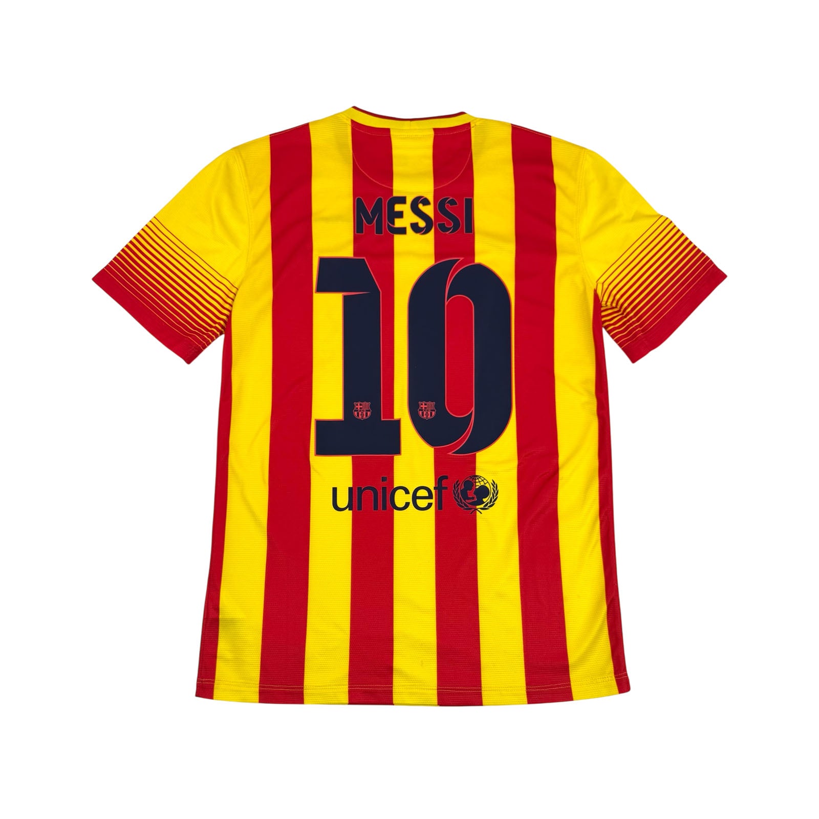 FC BARCELONA 2013/14 AWAY SHIRT - #10 MESSI (SIZE S)