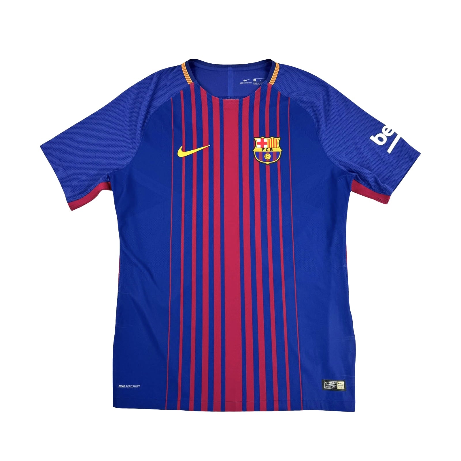 FC BARCELONA 2017/18 HOME SHIRT - PLAYER ISSUE #10 MESSI (SIZE XL)