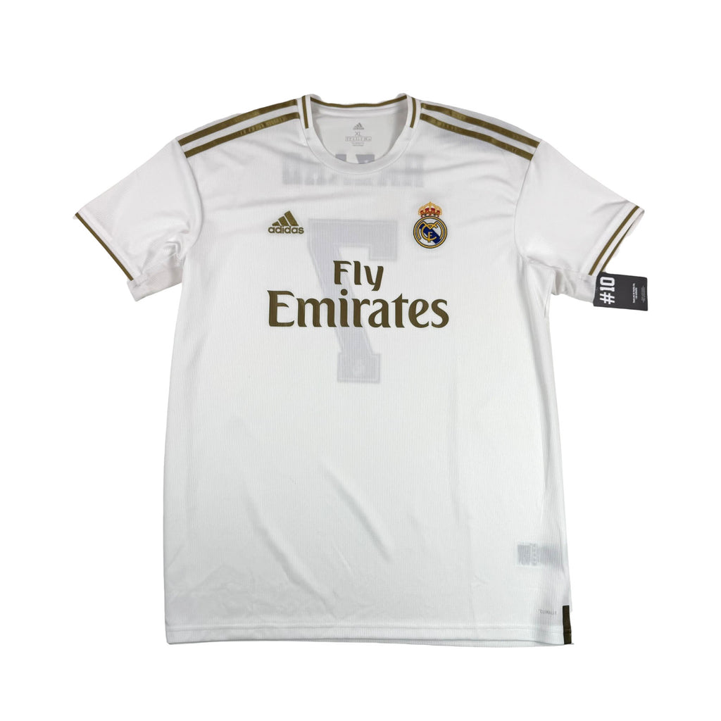 REAL MADRID 2019/20 HOME SHIRT - #7 HAZARD (SIZE XL) NWT