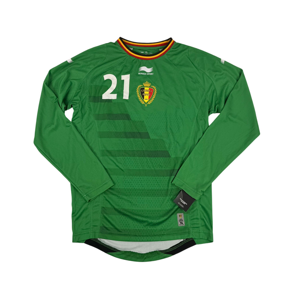 BELGIUM 2014/15 GK SHIRT - PLAYER ISSUE #21 CASTEELS (SIZE XL)
