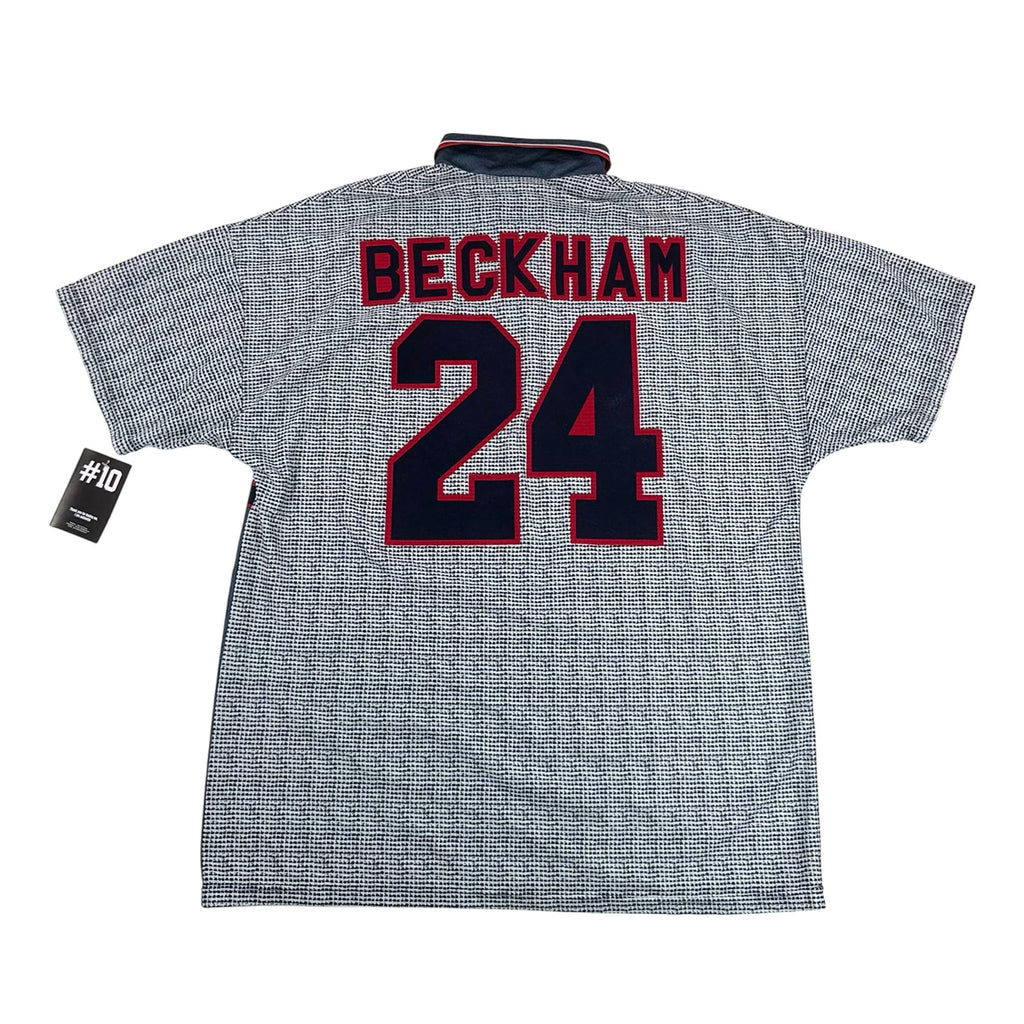 MANCHESTER UNITED 1995/96 AWAY SHIRT - #24 BECKHAM (SIZE XL)