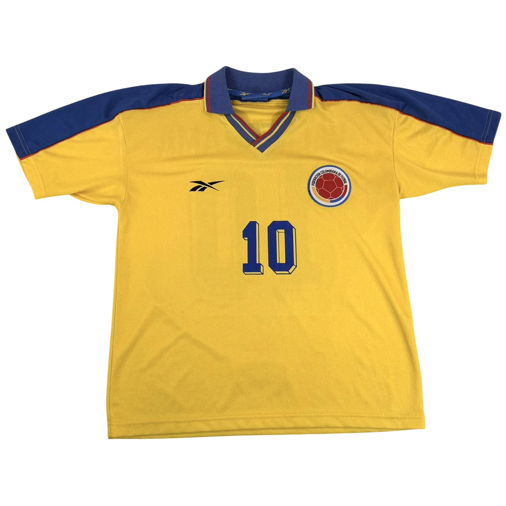 COLOMBIA 1998/99 HOME SHIRT - #10 VALDERRAMA (SIZE M)