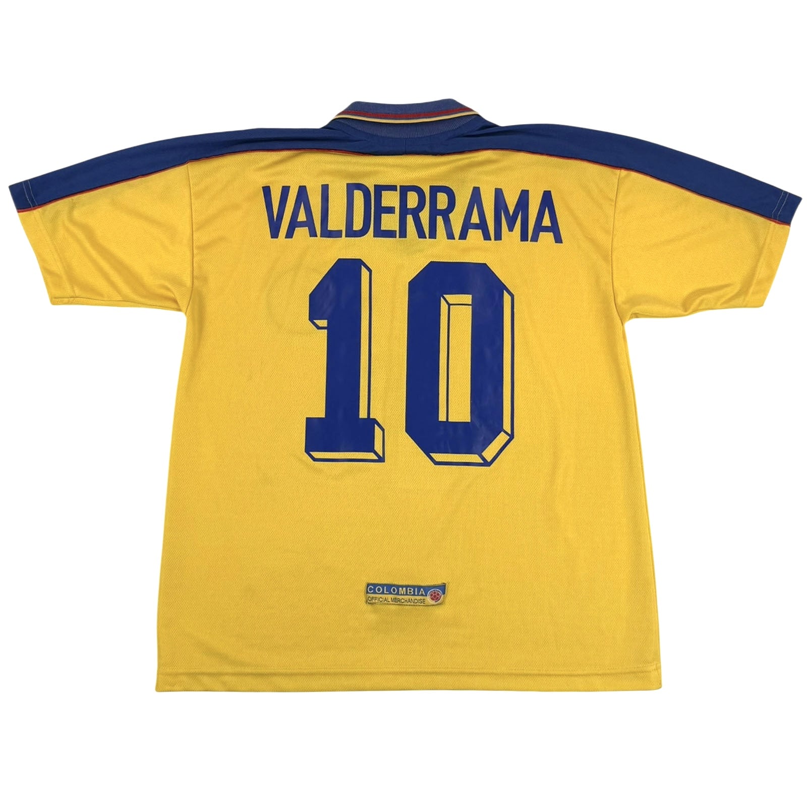 COLOMBIA 1998/99 HOME SHIRT - #10 VALDERRAMA (SIZE M)