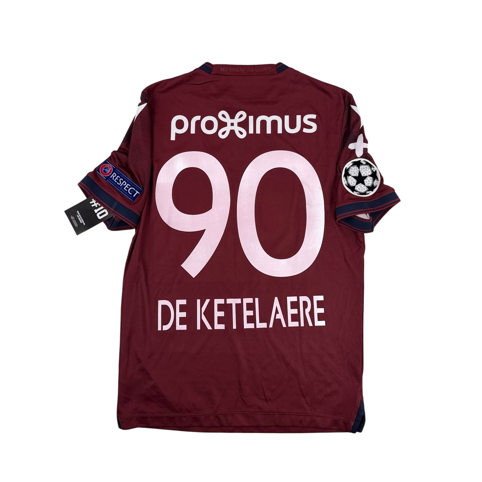 CLUB BRUGGE 2019/20 AWAY SHIRT - #90 DE KETELAERE (SIZE S)