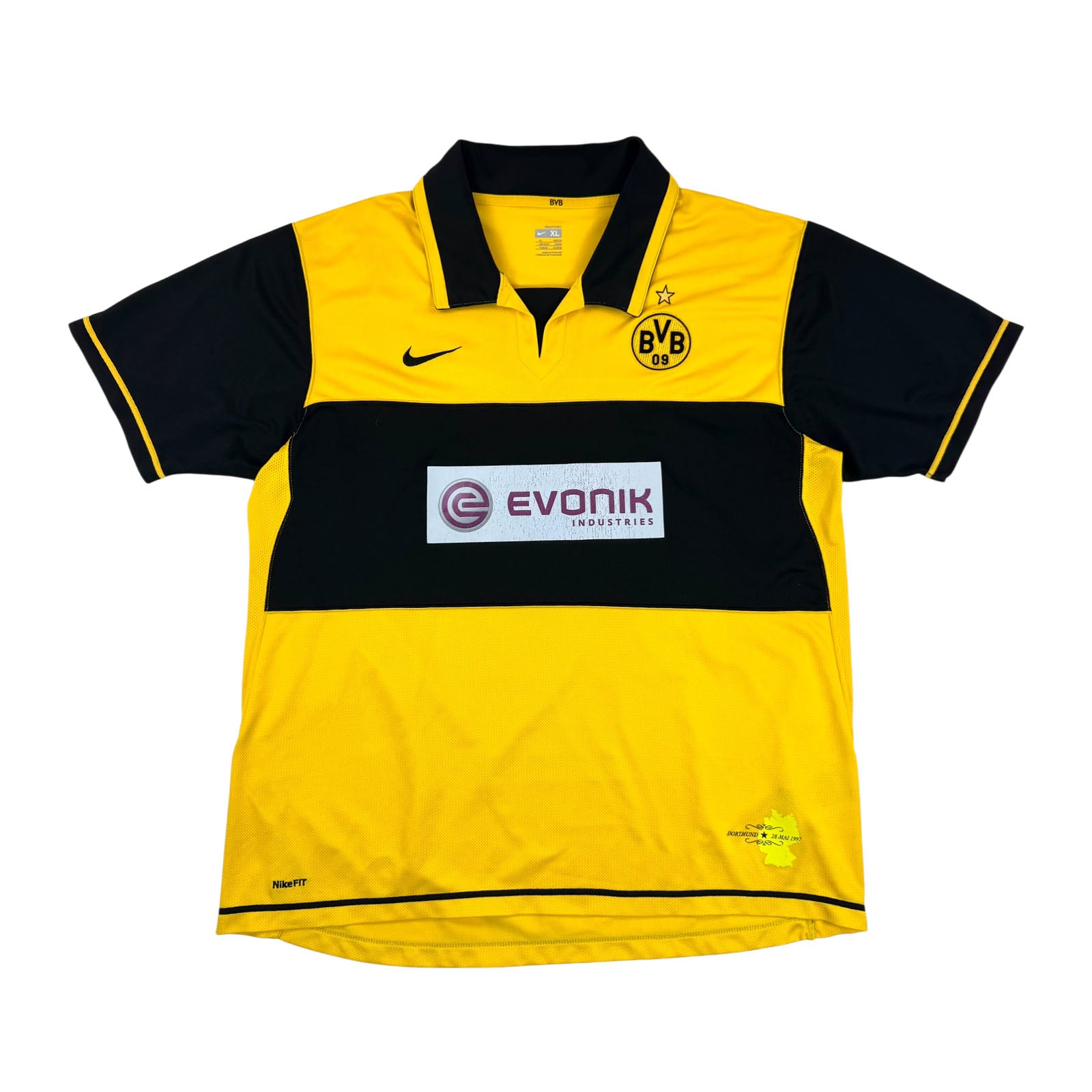BORUSSIA DORTMUND 2007/08 HOME SHIRT - #17 DEDE (SIZE XL)