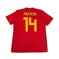 BELGIUM 2018/19 HOME SHIRT - #14 MERTENS (SIZE XL) NWT