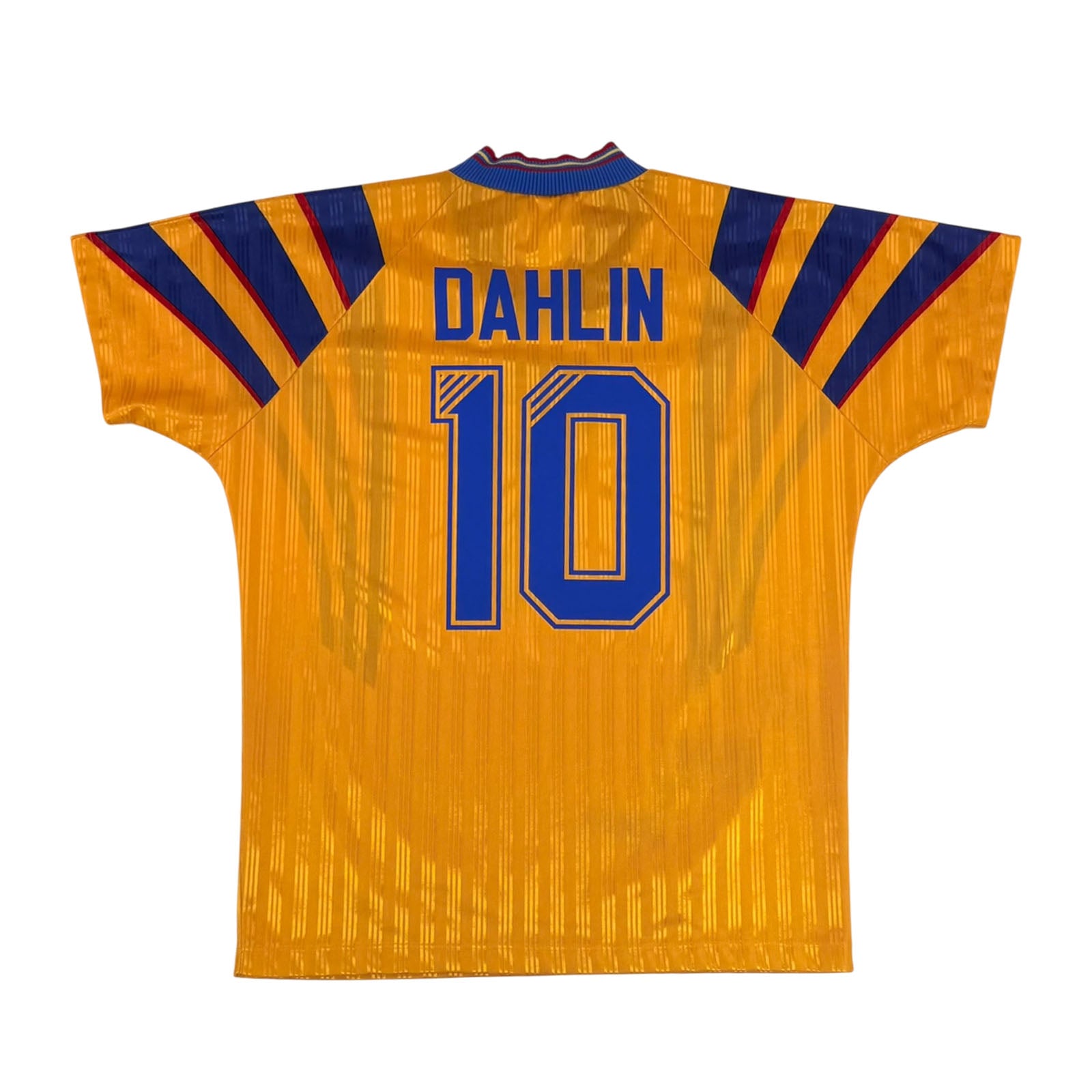 SWEDEN 1996/98 HOME SHIRT - #10 DAHLIN (SIZE L)