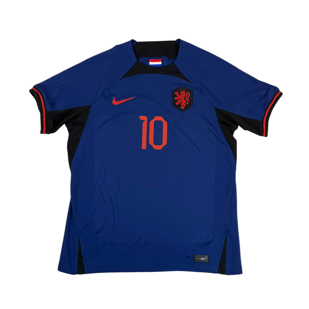 THE NETHERLANDS 2022/23 AWAY SHIRT - #10 MEMPHIS (SIZE M)