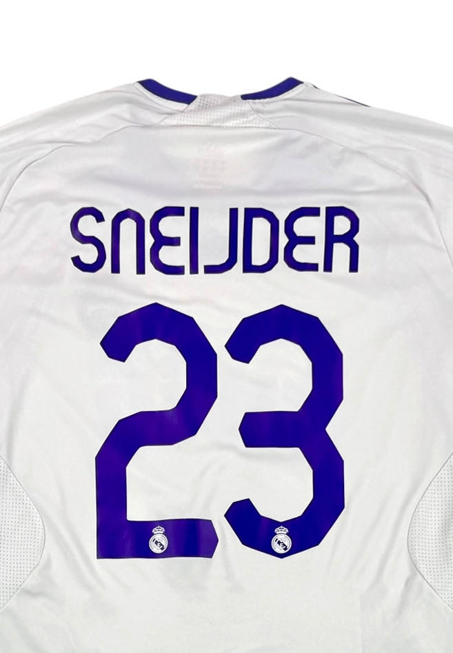REAL MADRID 2007/08 HOME SHIRT - #23 SNEIJDER (SIZE L)