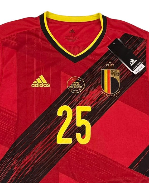 BELGIUM 2020/21 HOME SHIRT - #25 DOKU (SIZE L) NWT