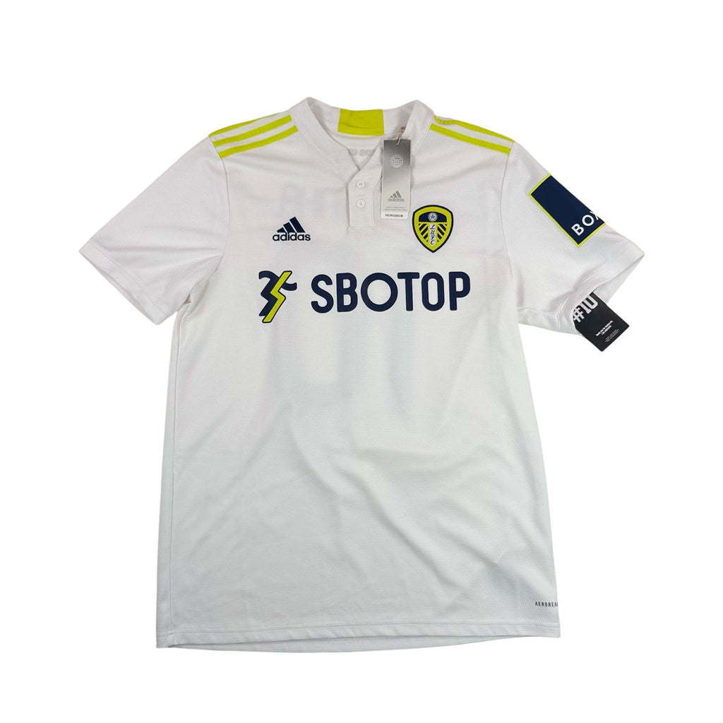 LEEDS UNITED 2021/22 HOME SHIRT - #10 RAPHINHA (SIZE L) NWT