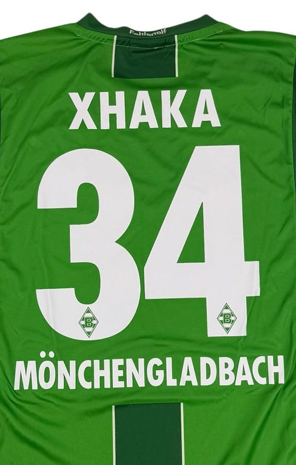 BORUSSIA MÖNCHENGLADBACH 2014/15 AWAY SHIRT - #34 XHAKA (SIZE L)