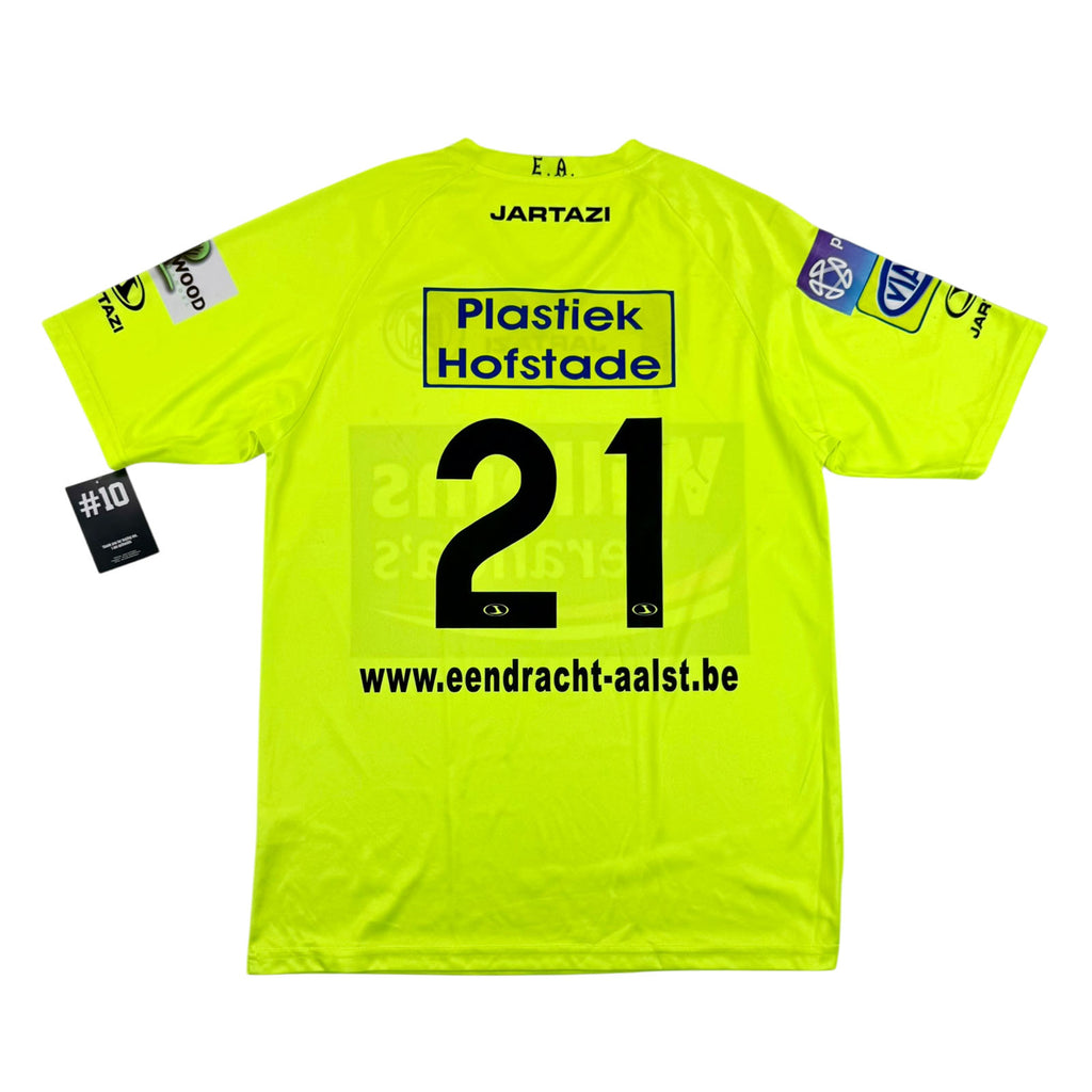 EENDRACHT AALST 2013/14 AWAY SHIRT - MATCHWORN/ISSUED #21