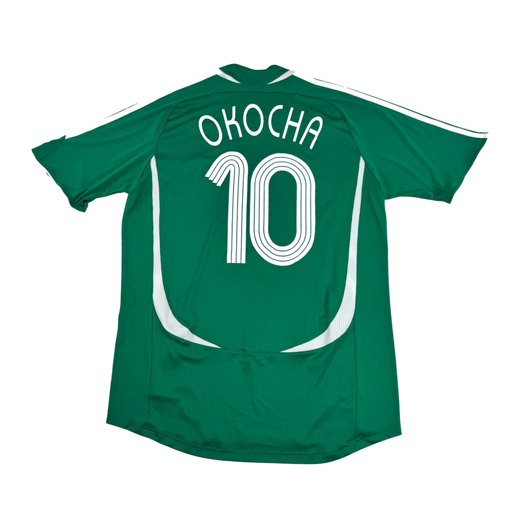 NIGERIA 2006/07 HOME SHIRT - #10 OKOCHA (SIZE L)