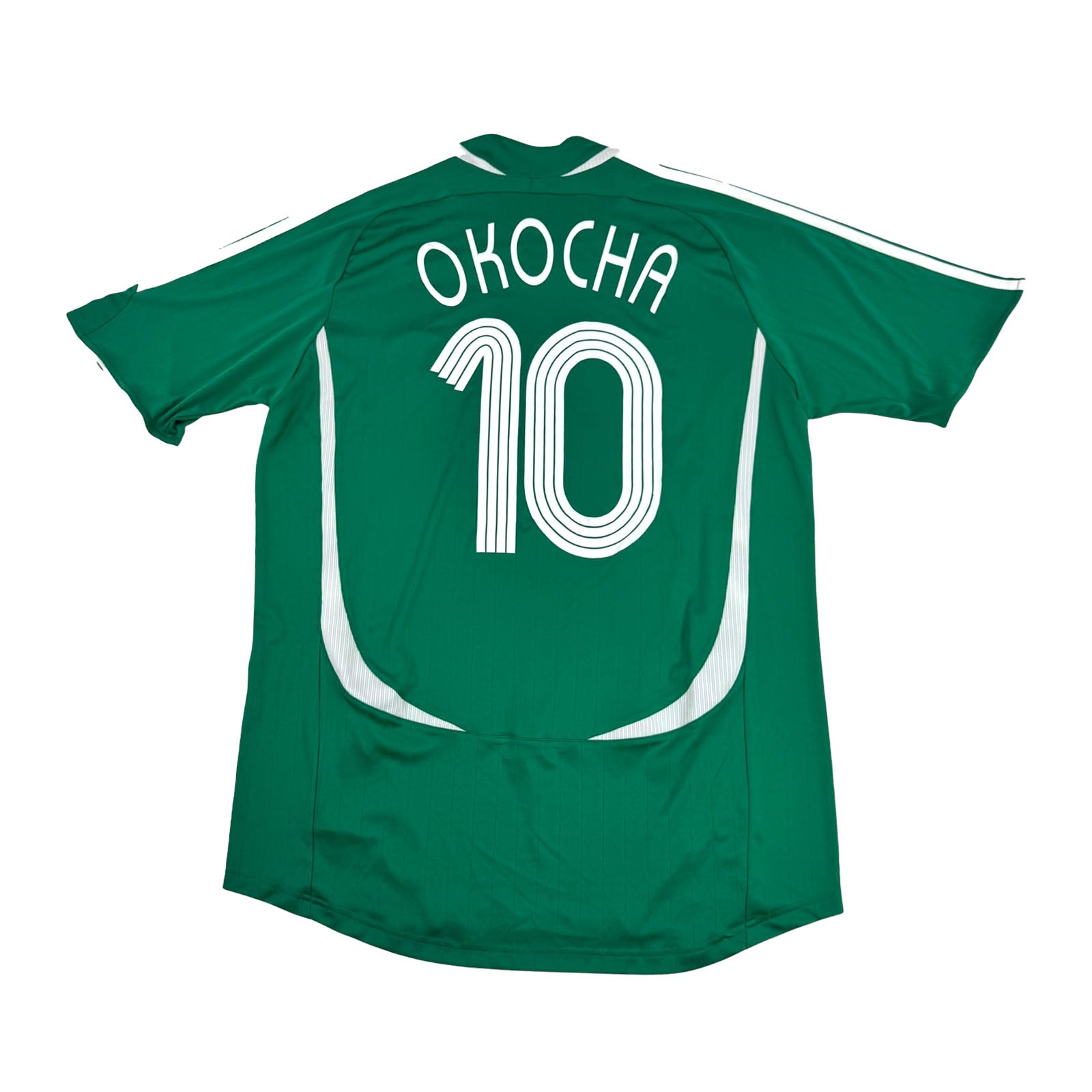 NIGERIA 2006/07 HOME SHIRT - #10 OKOCHA (SIZE L)