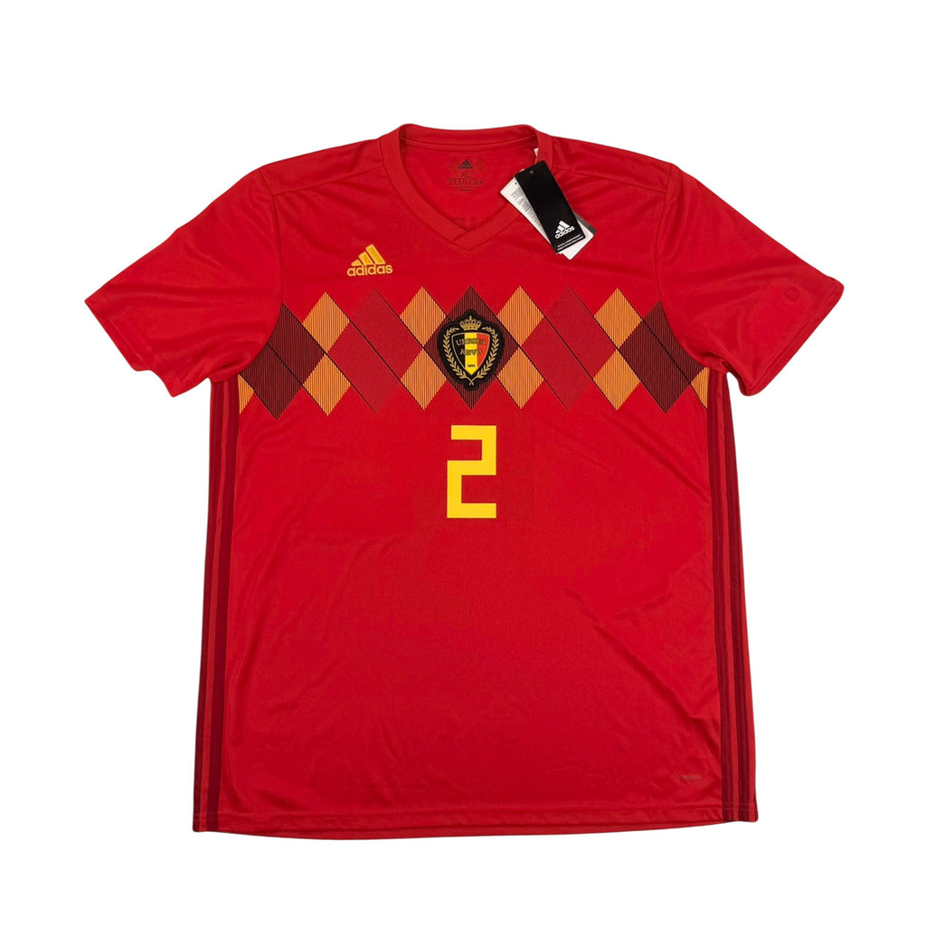BELGIUM 2018/19 HOME SHIRT - #2 ALDERWEIRELD (SIZE XL) NWT