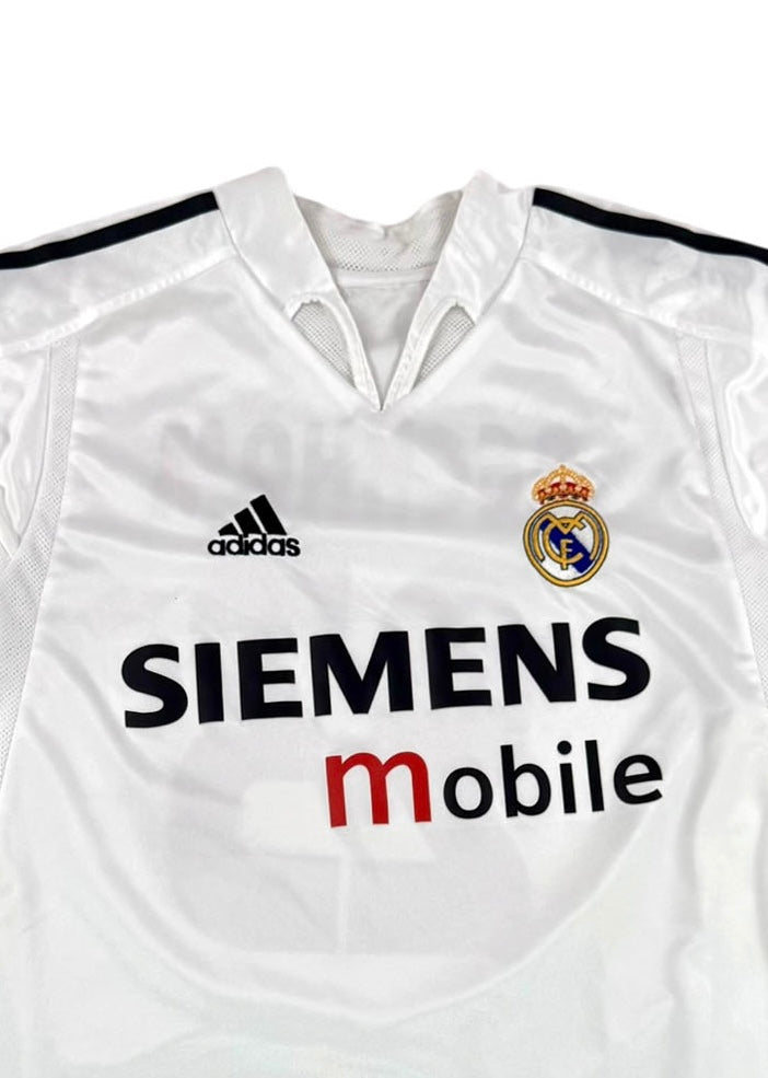 REAL MADRID 2004/05 HOME SHIRT - #23 BECKHAM (SIZE S)