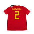 BELGIUM 2018/19 HOME SHIRT - #2 ALDERWEIRELD (SIZE XL) NWT