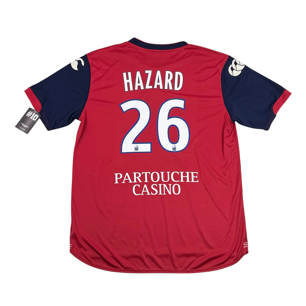 LILLE 2008/09 HOME SHIRT - #26 HAZARD (SIZE XL) SIGNED BY TEAM