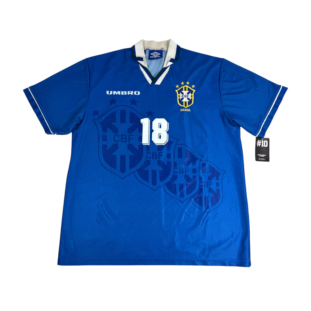 BRAZIL 1996 AWAY SHIRT - #18 RONALDO (SIZE XL)