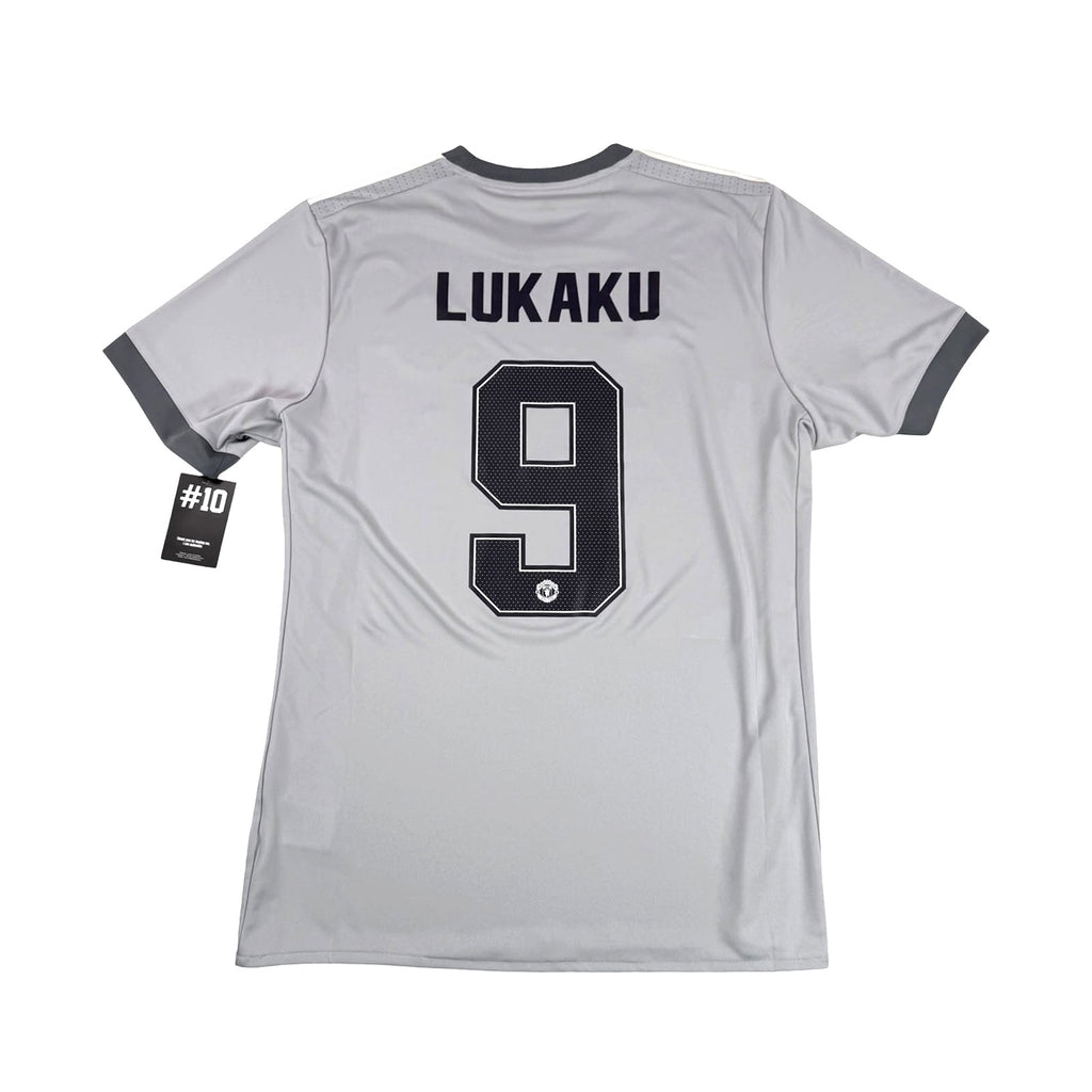 MANCHESTER UNITED 2017/18 THIRD SHIRT - #9 LUKAKU (SIZE L)
