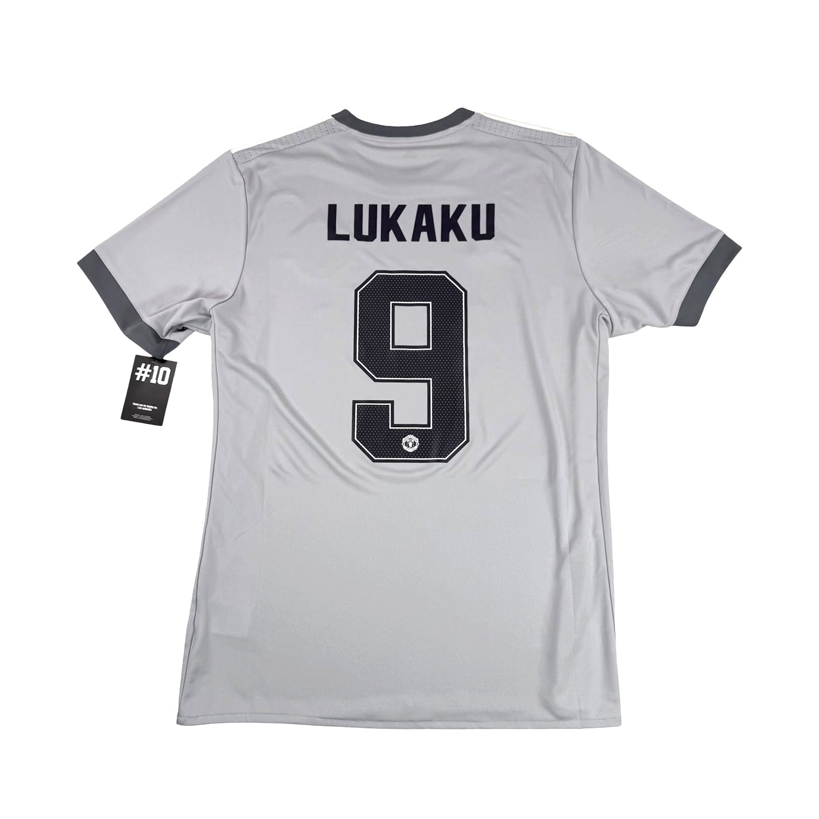 MANCHESTER UNITED 2017/18 THIRD SHIRT - #9 LUKAKU (SIZE L)