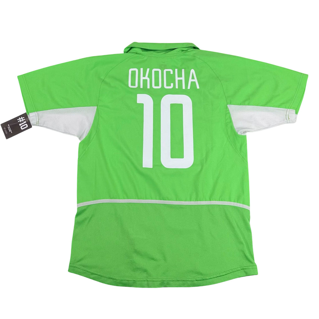 NIGERIA 2002/04 HOME SHIRT - #10 OKOCHA (SIZE M)