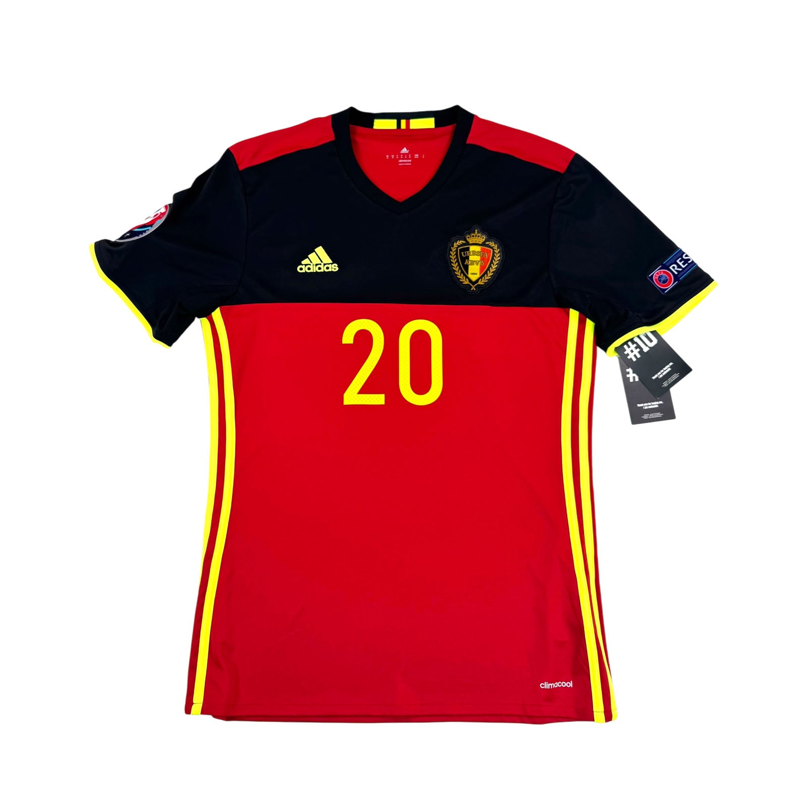 BELGIUM 2016/17 HOME SHIRT - #20 BENTEKE (SIZE M)