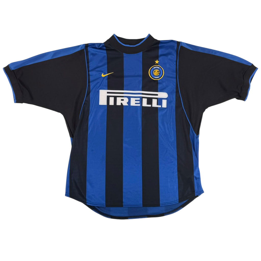 INTER MILAN 2000/01 HOME SHIRT - #1+8 ZAMORANO (SIZE L)