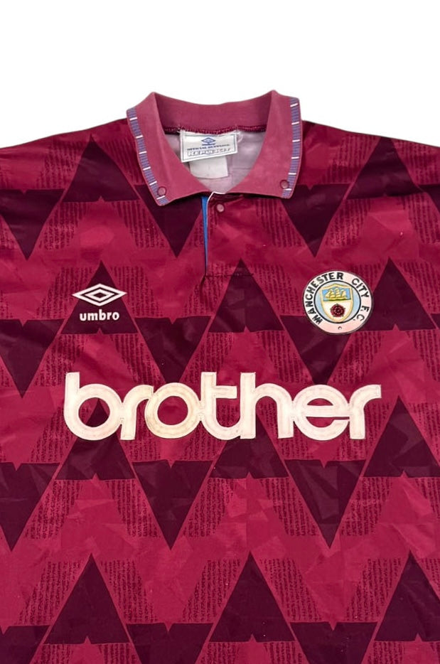 MANCHESTER CITY 1990/92 AWAY SHIRT (SIZE XL)