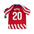 ATLETICO MADRID 2022/23 HOME SHIRT - #20 WITSEL (SIZE L)