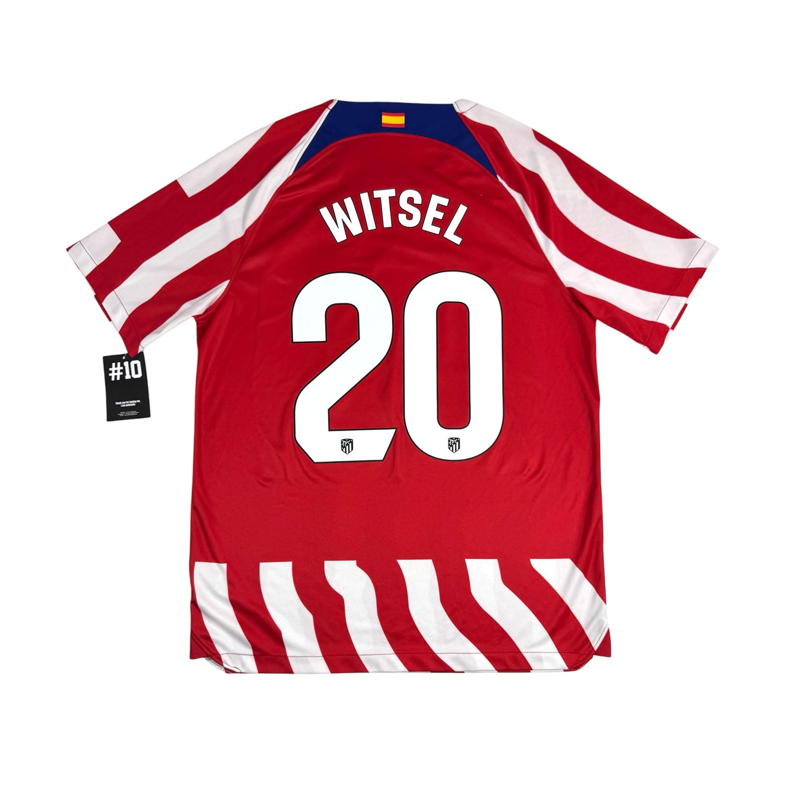 ATLETICO MADRID 2022/23 HOME SHIRT - #20 WITSEL (SIZE L)