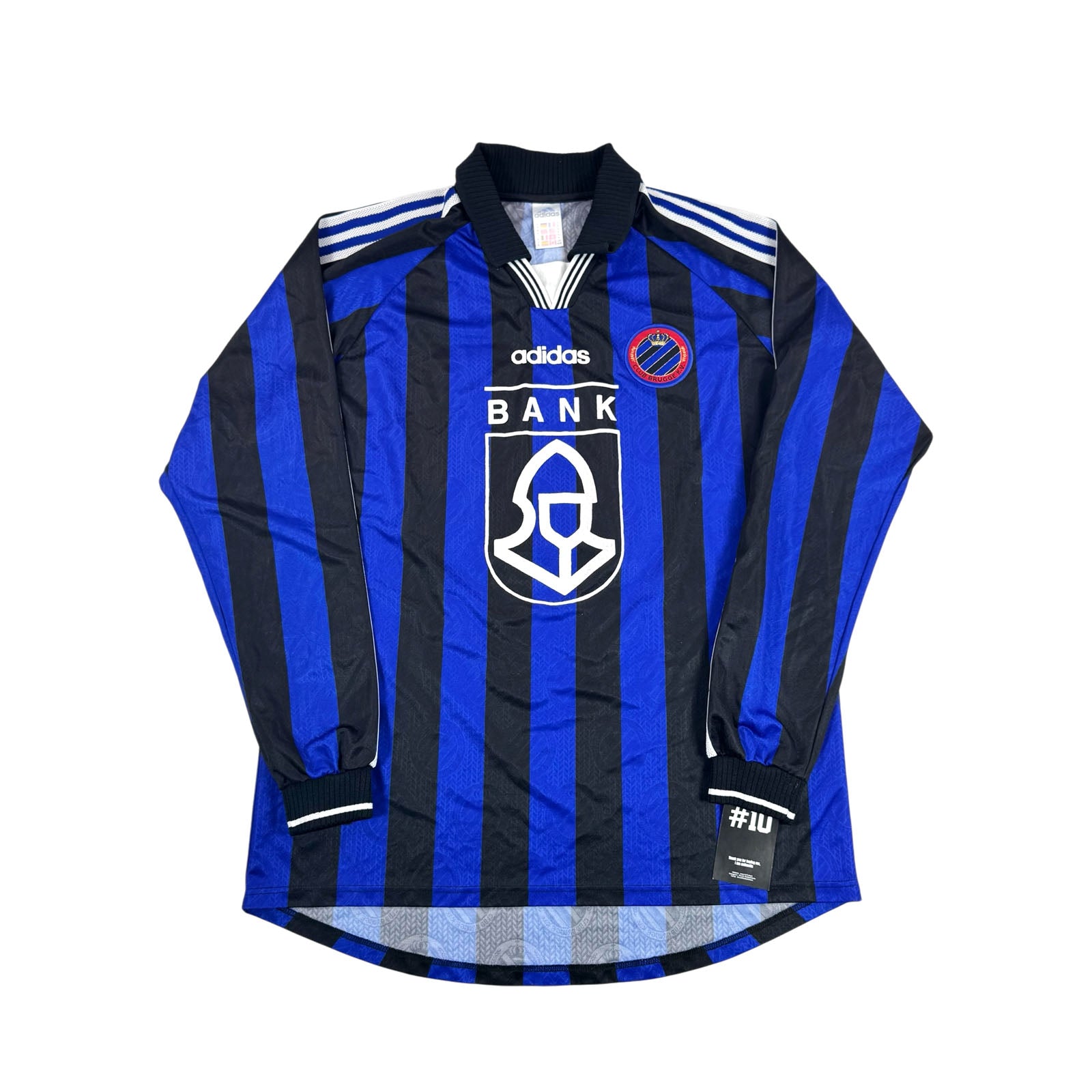 CLUB BRUGGE 1997/98 HOME SHIRT - MATCHWORN/ISSUED #16 LEMBI (SIZE XL)