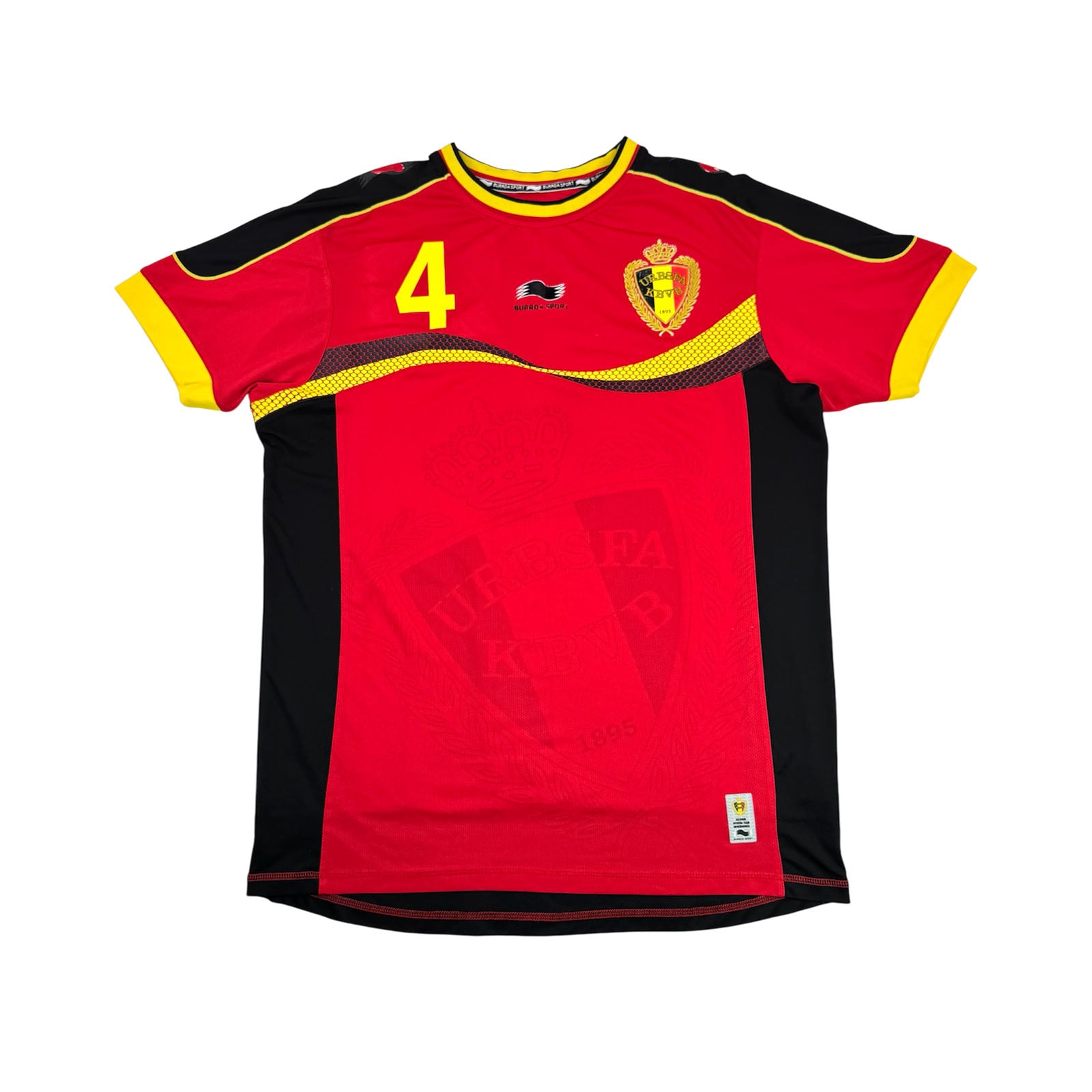 BELGIUM 2012/13 HOME SHIRT - #4 KOMPANY (SIZE L/XL)
