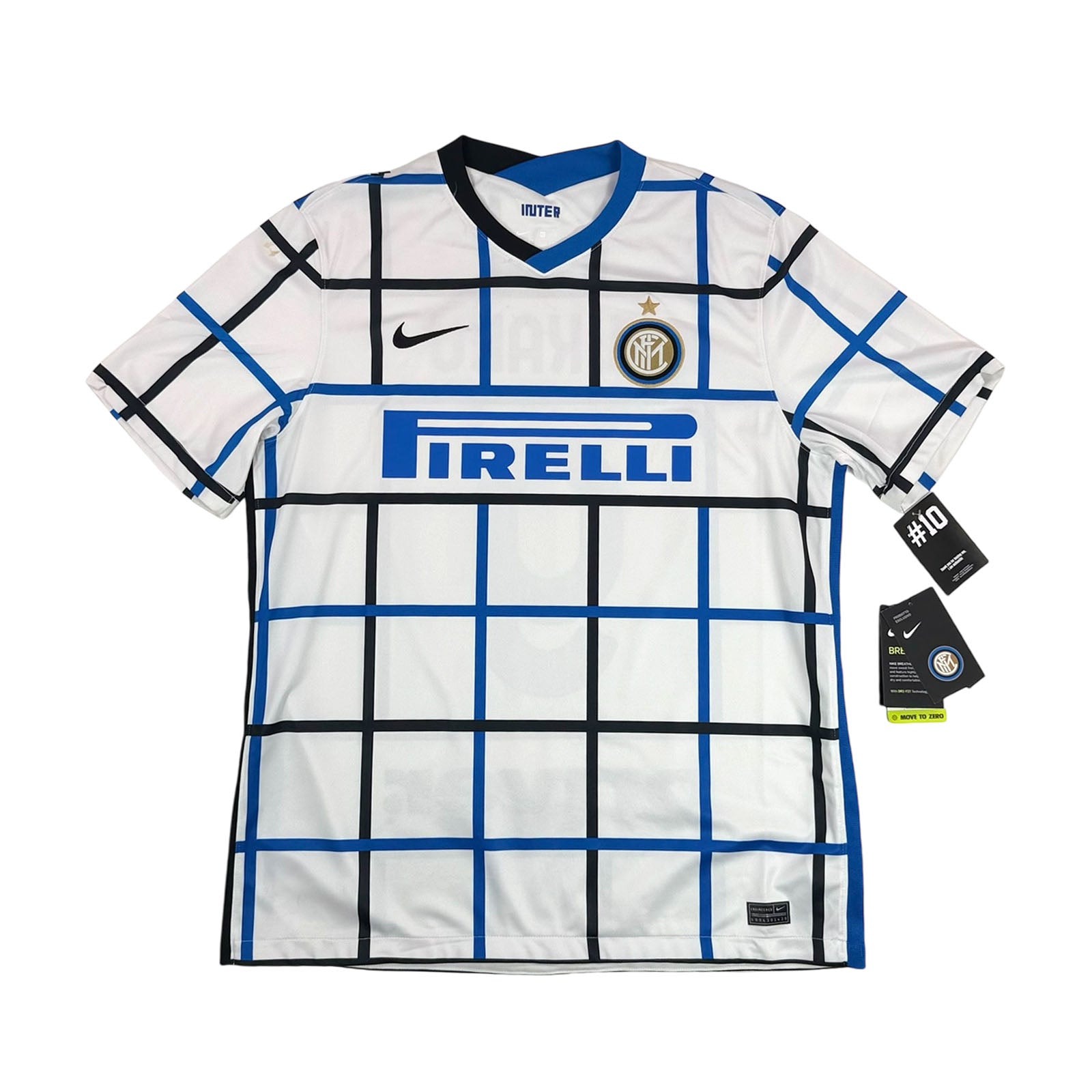 INTER MILAN 2020/21 AWAY SHIRT - #9 LUKAKU (SIZE XL) NWT