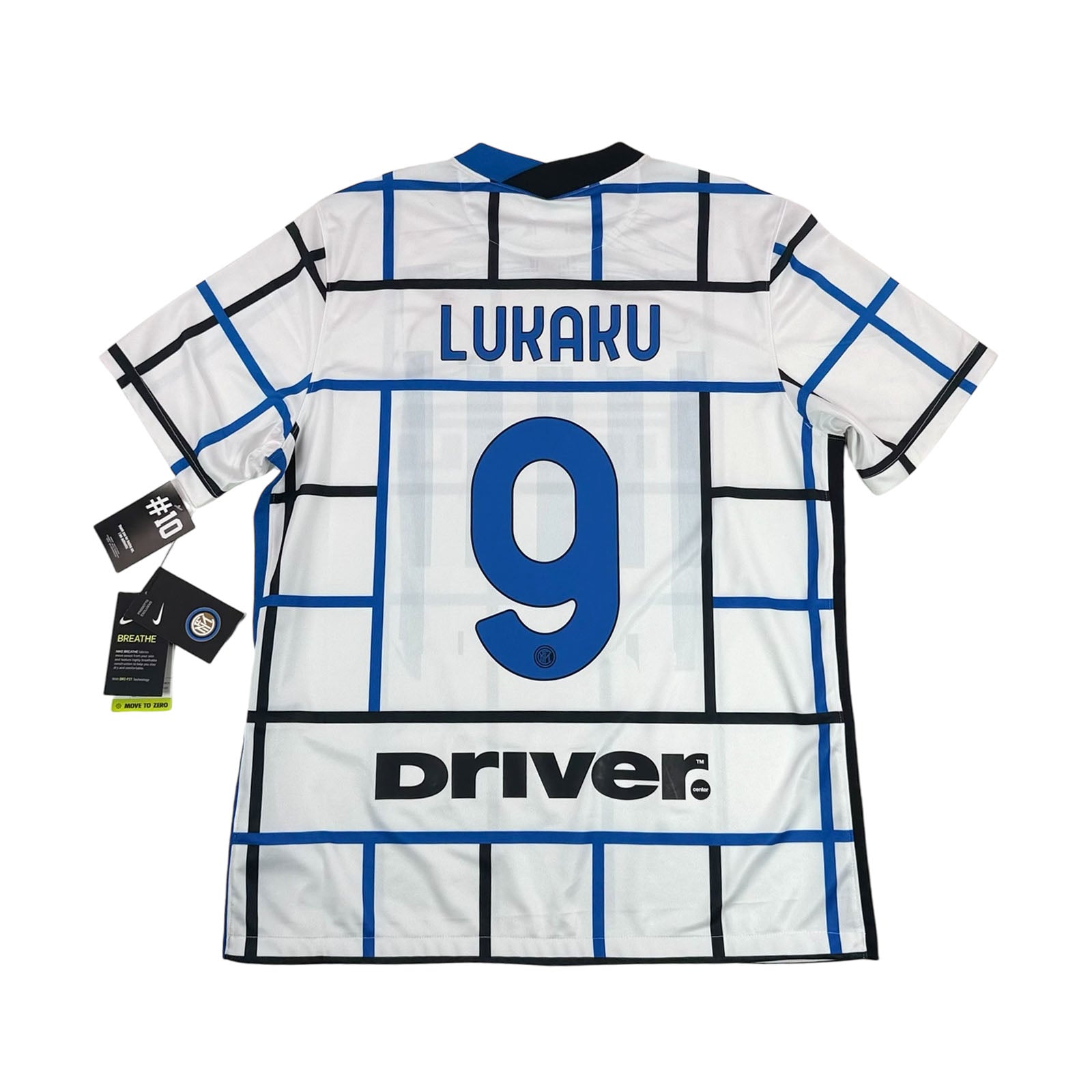 INTER MILAN 2020/21 AWAY SHIRT - #9 LUKAKU (SIZE XL) NWT