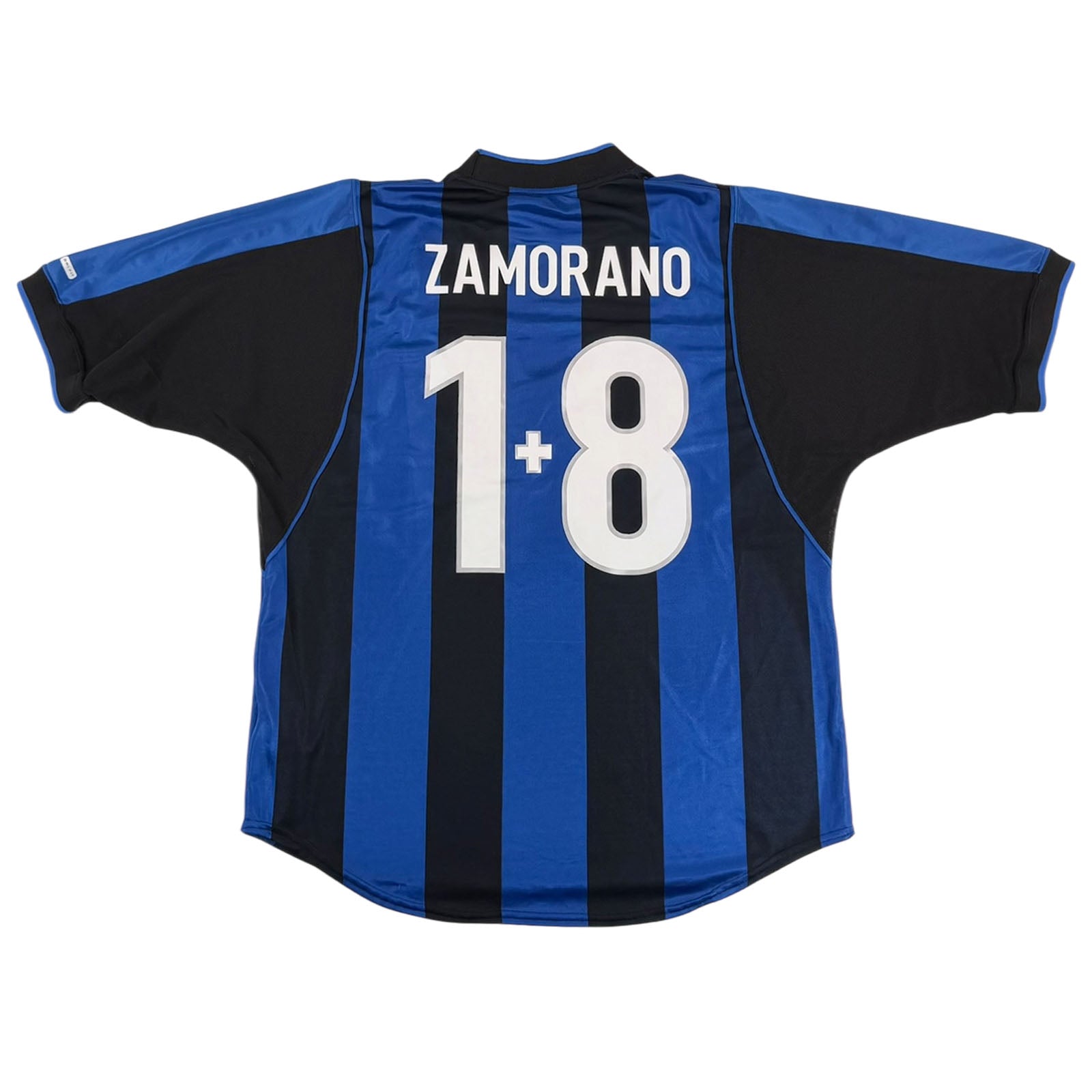 INTER MILAN 2000/01 HOME SHIRT - #1+8 ZAMORANO (SIZE L)