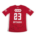STANDARD DE LIÈGE 2013/14 HOME SHIRT - #23 BATSHUAYI (SIZE XL) SIGNED BY TEAM